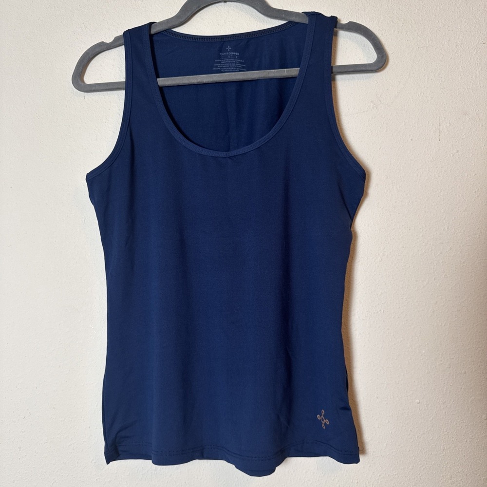 Tommie Copper Tank Top Womens Large Blue Copper Znergy